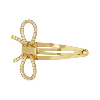 Ferragamo Vara Bow Hair Clip - female - Ferragamo - Accessories - Yellow - ONE SIZE - Accessories