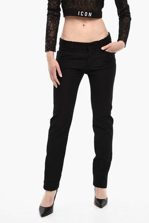 Dsquared2 Pantaloni in Lana Vergine con Dettagli in Pizzo Dsquared2