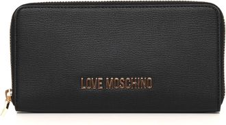 Love Moschino Portafoglio zip around Nero Love Moschino Donna