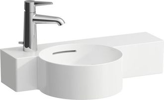 Laufen Laufen - Val Lavabo Con Enjuague Manual, 1 Agujero De Grifo A La