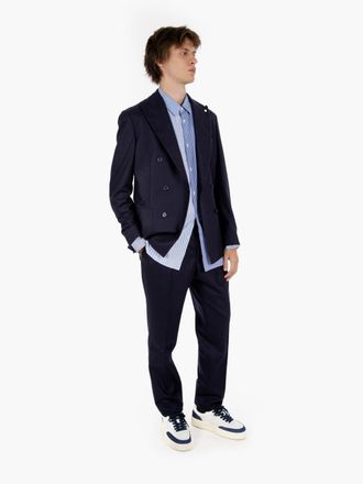 L.B.M. 1911 Abito doppiopetto in lana blu