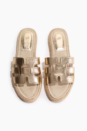 H&M Espadrille-Sandalen - Goldfarben