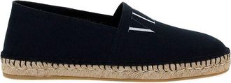 Valentino Garavani Black Canvas Mens Espadrilles