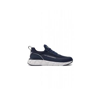 Emporio Armani X8X106 Xk 262 R236 Sneakers - Heren - Sneakers - Blauw - 40 2/3 EU - Leer - Schoenen