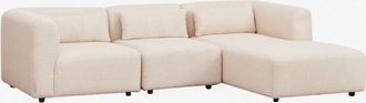 Sklum Sklum - Sof&aacute; Modular Chaise Longue Derecho De 3 Piezas Fogler