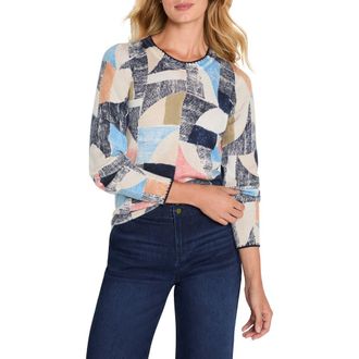 Nic+Zoe Set Sail Sweater in Blue Multi at Nordstrom, Size Xx-Large