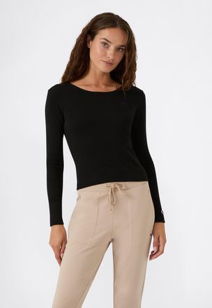 Champion Langarmshirt CHAMPION, Damen, Gr. XXL (50/52), nbk, Obermaterial: 100% Baumwolle, Shirts Langarmshirt