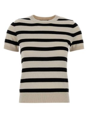 Max Mara Embroidered Wool Magenta Sweater