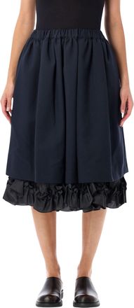 Comme Des Gar&ccedil;ons Voluminous Elastic-Waist Ruffle Midi Skirt