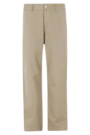 Sunflower Khaki Wide Twist Chino Button-Fly Cotton Chino Pants