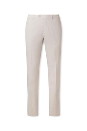 Brunello Cucinelli Slim-Fit Stretch-Cotton Twill Trousers