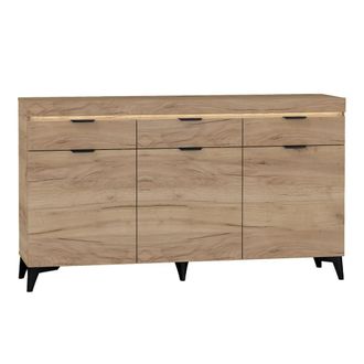 Petits Meubles Buf&eacute; 3 puertas 3 cajones con led paneles laminados madera