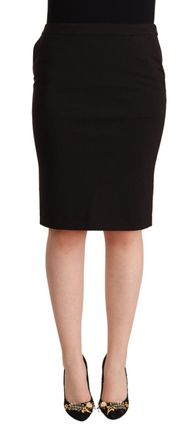 Gianfranco Ferre Straight Pencil Cut Knee Length Womens Skirt