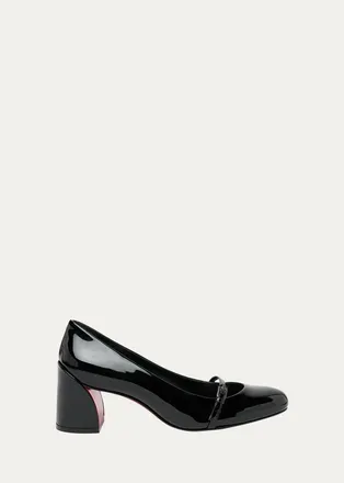 Christian Louboutin 55mm Jane Nina Patent Leather Mary Jane Pumps