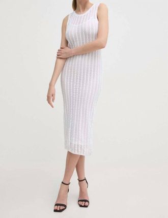 Pinko Alemonia Abito Dress In White