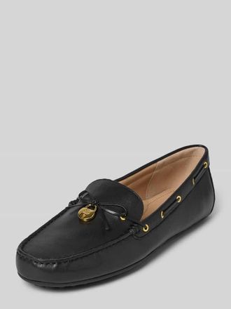 Lauren Ralph Lauren Loafers aus Leder mit Label-Detail Modell WYLIE in Black, Gr&ouml;&szlig;e 39