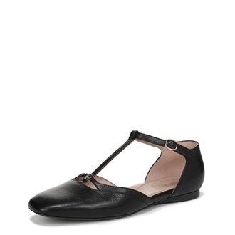 Naturalizer Womens Caresse Mary Jane Flats Black Leather UK 3.5 Wide Fit