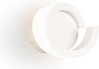 Mantra Inspired Mantra - Tsunami - L&aacute;mpara De Pared Redonda Con 1 Luz, Led De 12 W, 3000 K, 900 Lm, Blanco Arena