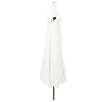Berkfield Home Garden Umbrella 395x245 cm Sand White