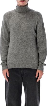 Roberto Collina Hoge Hals - Heren - Coltruien - Grijs - XL - Truien & Vesten