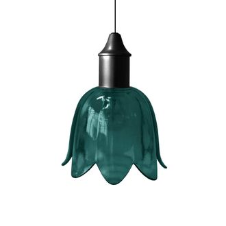 Tosel Suspensi&oacute;n vidrio azul D15,5 cm
