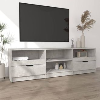 Berkfield Home TV Cabinet Concrete Grey 150x33.5x45 cm Engineered Wood