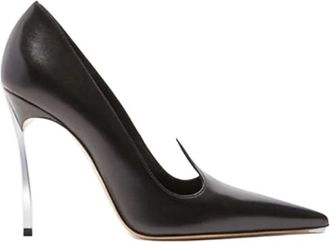 Casadei Pumps - Dames - Pumps - Zwart - 38 EU - Leer - Schoenen