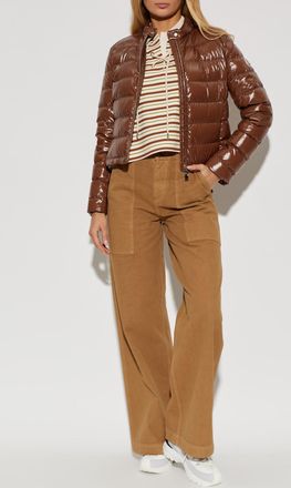 Moncler Papillon Down Jacket, Womens, Brown