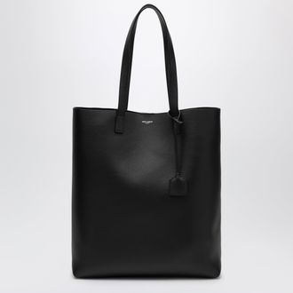 Saint Laurent Bold black leather shopping bag
