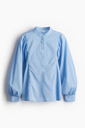 H&M Bluse mit Fledermaus&auml;rmeln - Blue