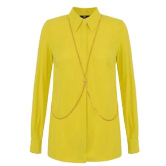 Elisabetta Franchi Shirts, female, Yellow, Size: M Elisabetta Franchi Shirts