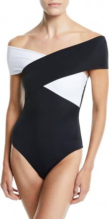 Oye Swimwear Zenia One Piece Swimwear In Black/white