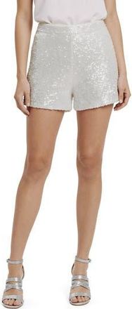 Lush Sequin Shorts in Cream at Nordstrom Rack, Size X-Large