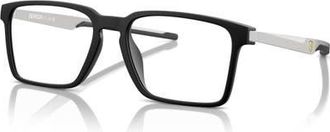 Ferrari 54mm Rectangle optical glasses in Black/Silver at Nordstrom