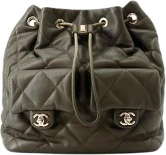 Chanel Pre-owned Matelasse Bucket Bag - Pre-owned - Mujer - Verde - ONE SIZE