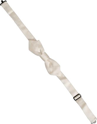 Dolce & Gabbana Silk Bow Tie - White
