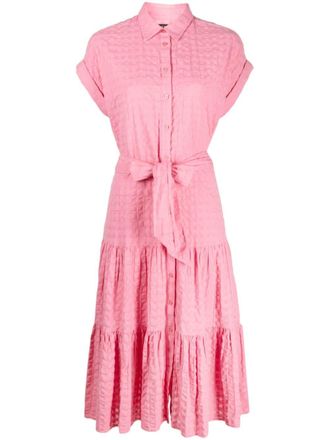 Lauren Ralph Lauren Vilma midi-jurk met korte mouwen - Roze