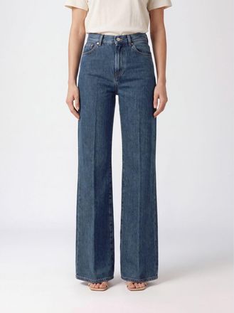 Dondup Jeans flared in denim a vita alta