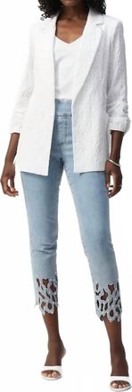 Joseph Ribkoff Open Front Business Jacket In White