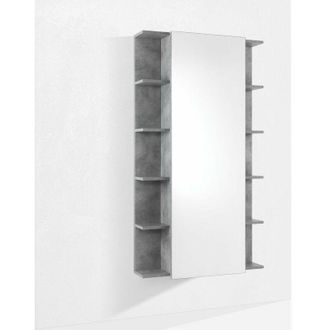 Les Tendances Scarpiera/Scaffale con specchio EFFE cemento