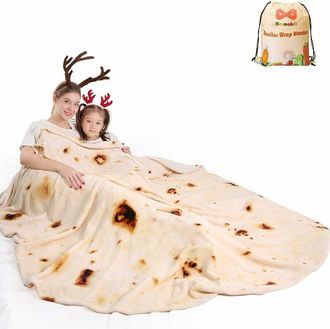 OEM Manta Burrito - 180 Cm X 180 Cm - Doble Cara Franela 285 G/m&sup2; - Para Adultos Y Ni&ntilde;os - 1 Unidad