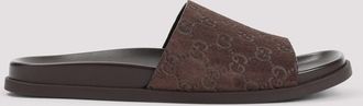 Gucci Brown Suede Slippers