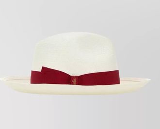 Borsalino straw giulietta hat wide brim ribbon