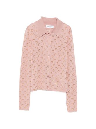 Marine Serre Pink Slim Logo Shirt