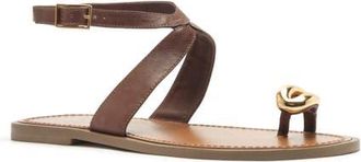 Arezzo Kendall Ankle Strap Sandal in Hot Brandy at Nordstrom, Size 6.5