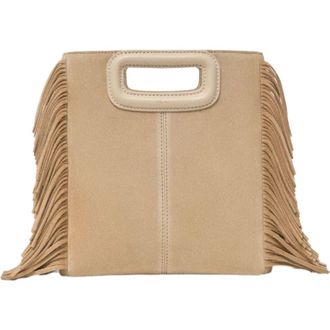 Maje Suede leather M bag in Cappucino at Nordstrom, Size Medium