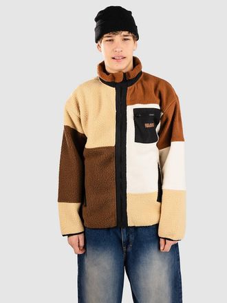 Blue Tomato Patchwork Fleecejacke braun