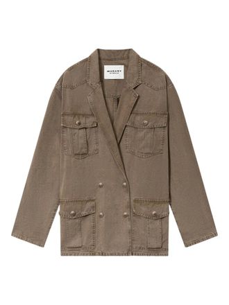 Isabel Marant Nevala blazer met dubbele rij knopen - Bruin