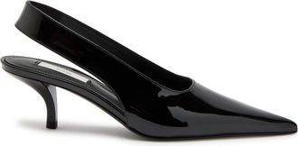 Toteme Patent Leather Slingback Pumps - Black