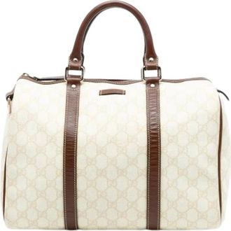 Gucci Pre-owned Handbags, female, White, Size: ONE SIZE Pre-owned Boston Bag